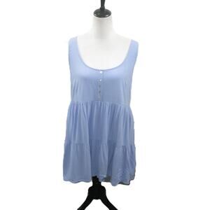 Forever 21 Light Blue Sleeveless Tunic/Dress Size Large